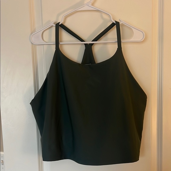 Old Navy Tops - Old Navy Active Women's Powersoft Light Green Crop Tank Built in Bra 3X